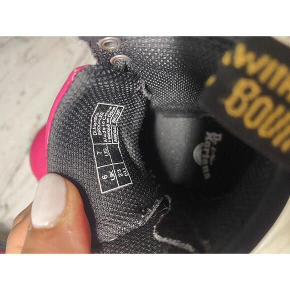 Dr. Marten’s toddler girl hot pink combat boots size 7 - Picture 4 of 4